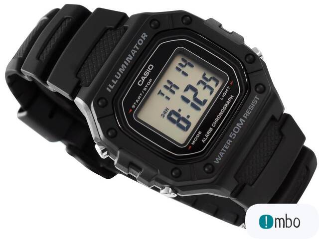 CASIO ZEGAREK MĘSKI CASIO W-218H-1AVEF, kolor czarny, wodood - 1